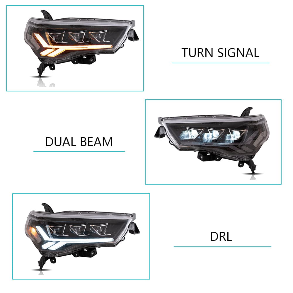 LED Projektionsscheinwerfer für 2014-2020 Toyota 4Runner | VLAND view 7