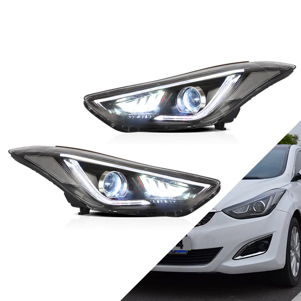 Projector Headlights For Hyundai Elantra (Avante MD) 2011-2015 view 11