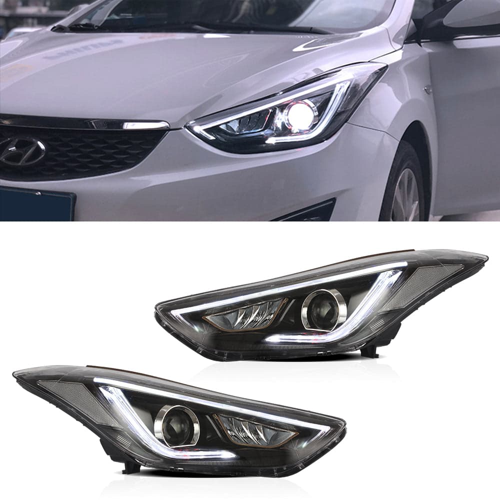 Projector Headlights For Hyundai Elantra (Avante MD) 2011-2015 view 12