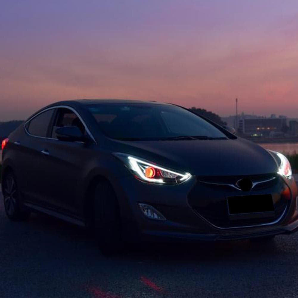 Projector Headlights For Hyundai Elantra (Avante MD) 2011-2015 view 9
