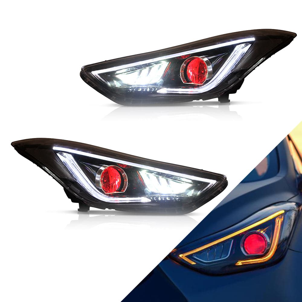 Projector Headlights For Hyundai Elantra (Avante MD) 2011-2015 view 1