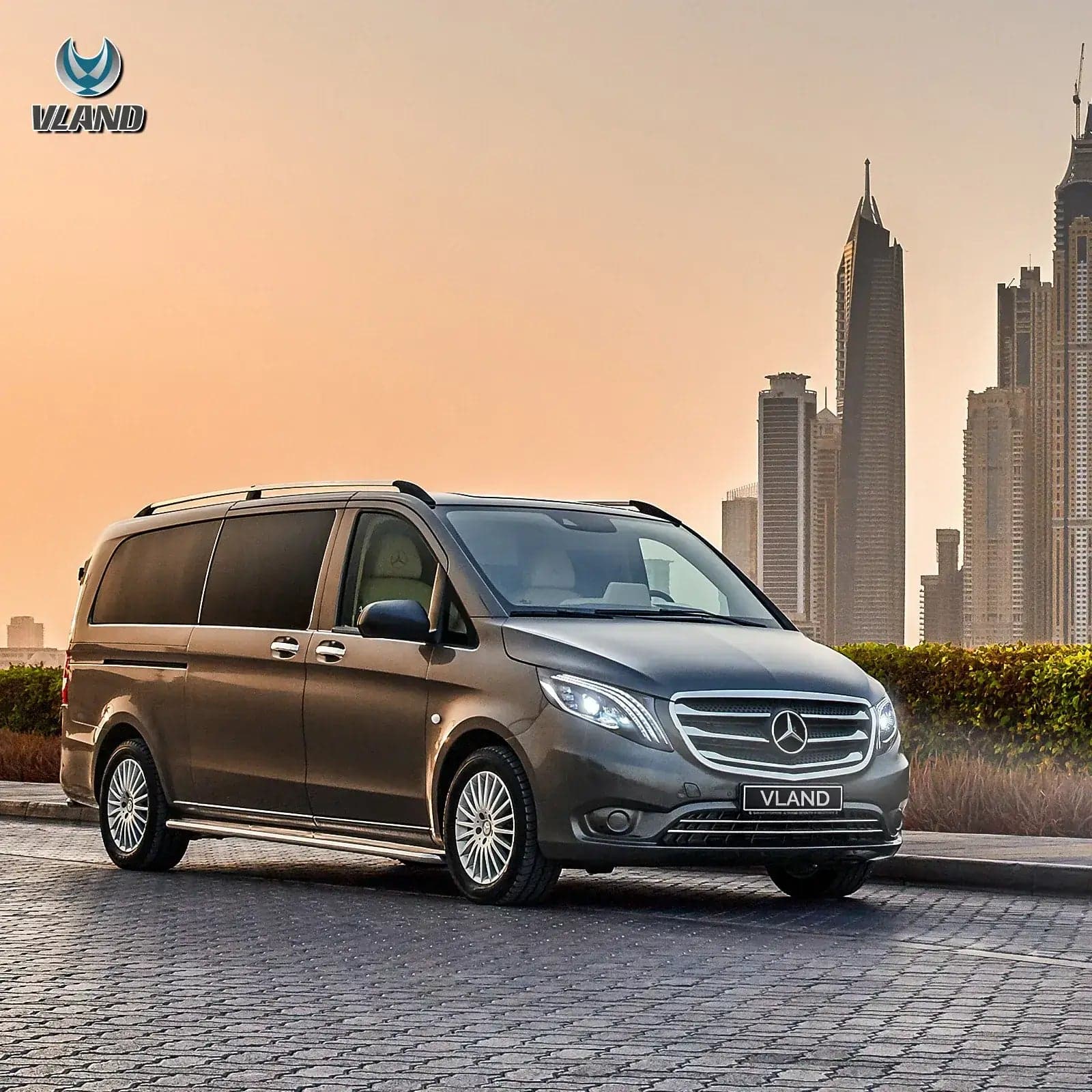 2016-2023 Mercedes Benz Metris / Vito 3. generacja (W447) matrycowe reflektory LED czarne | VLAND vi