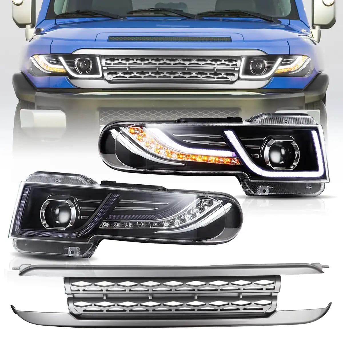 Headlights with Silver Grille preview