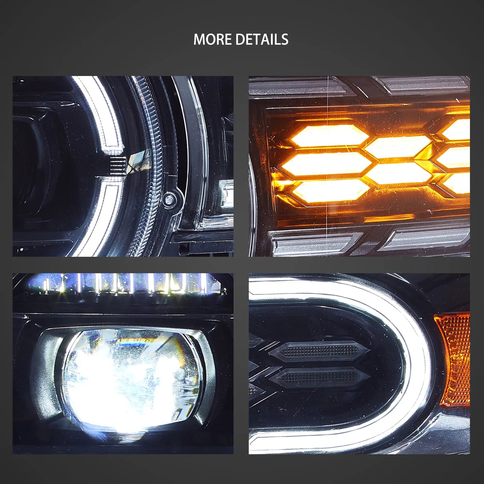 2006-2022 Toyota FJ Cruiser XJ10 Full LED Dual Beam Projector Headlights With start-up animation vie
