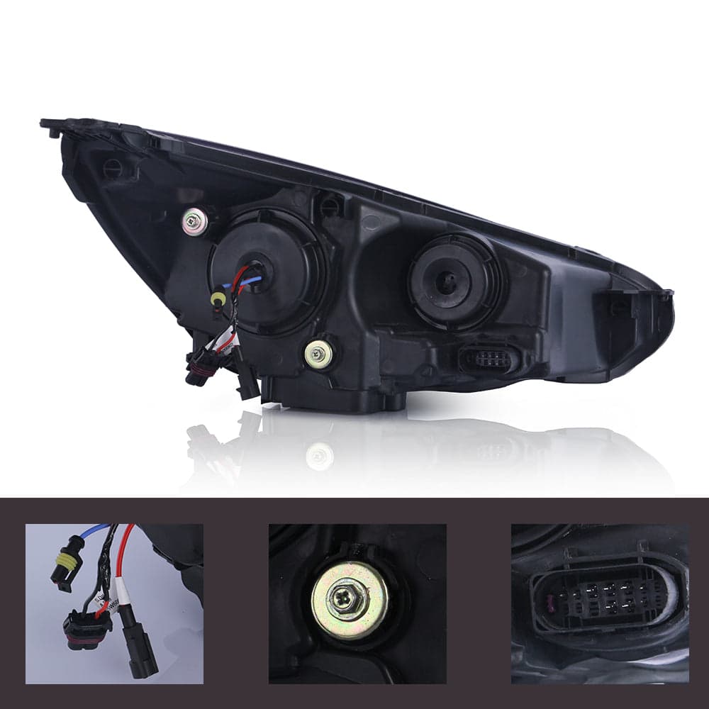2015-2018 Ford Focus MK3 ST RS Bi-Linsen-Projektionsscheinwerfer schwarz | VLAND view 11