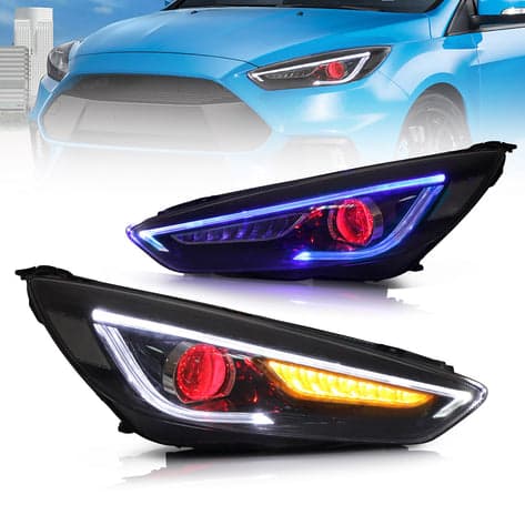 2015-2018 Ford Focus MK3 ST RS Bi-Linsen-Projektionsscheinwerfer schwarz | VLAND view 5