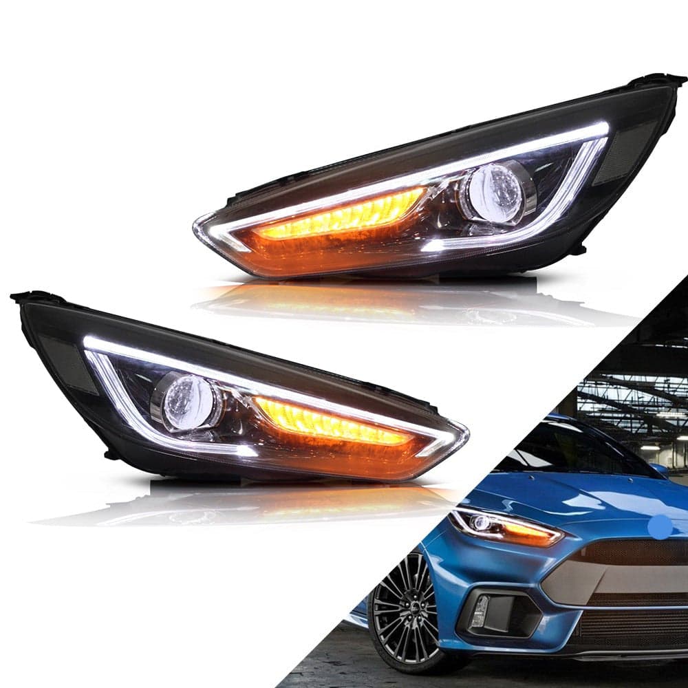 2015-2018 Ford Focus MK3 ST RS Bi-Linsen-Projektionsscheinwerfer schwarz | VLAND view 6