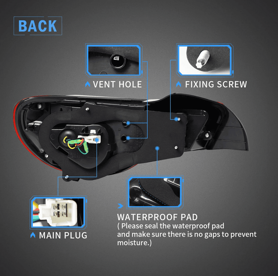 2012-2021 frs/brz/86 Headlights & Tail Lights view 8