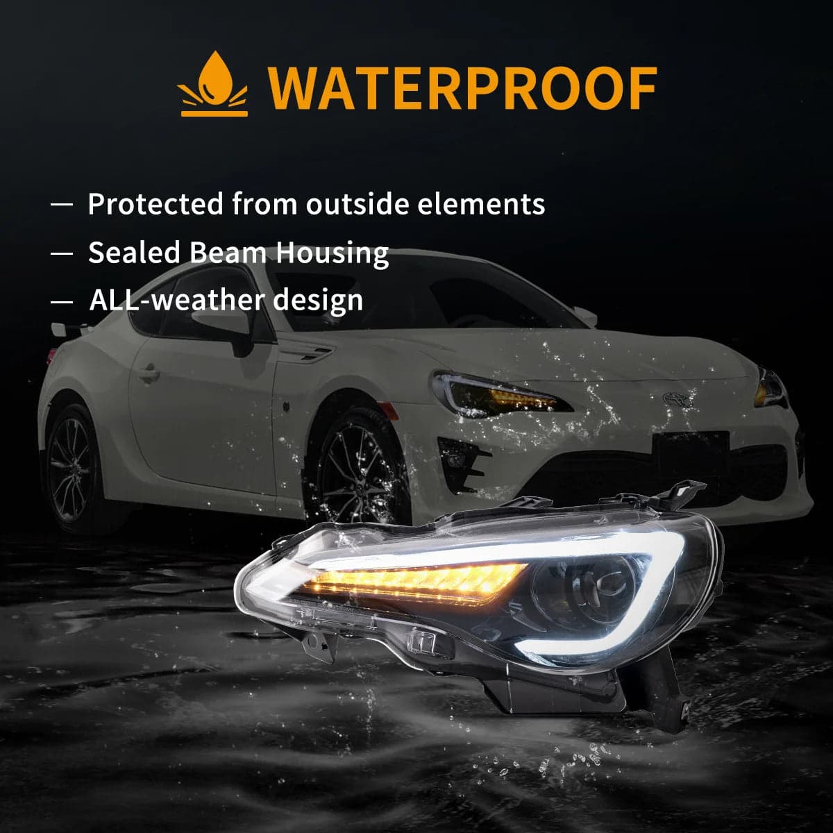 12-21 Toyota 86/GT86, Subaru Brz, Scion Frs actualización Full faros delanteros LED de proyector de 