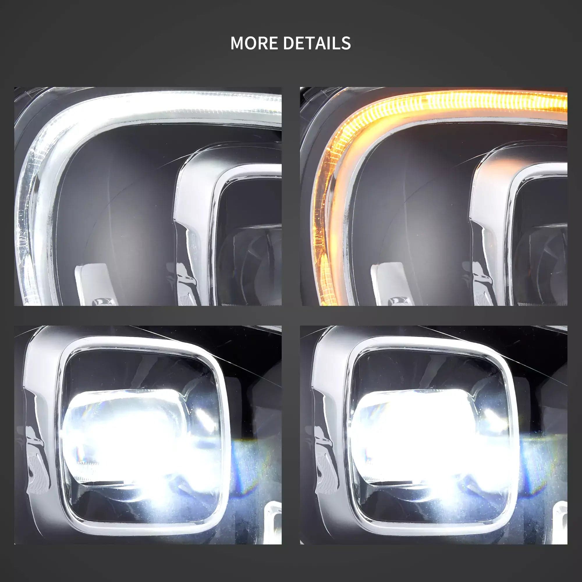 2017-2020 Mini Countryman F60 Full faros delanteros LED de proyector de haz doble | VLAND view 6
