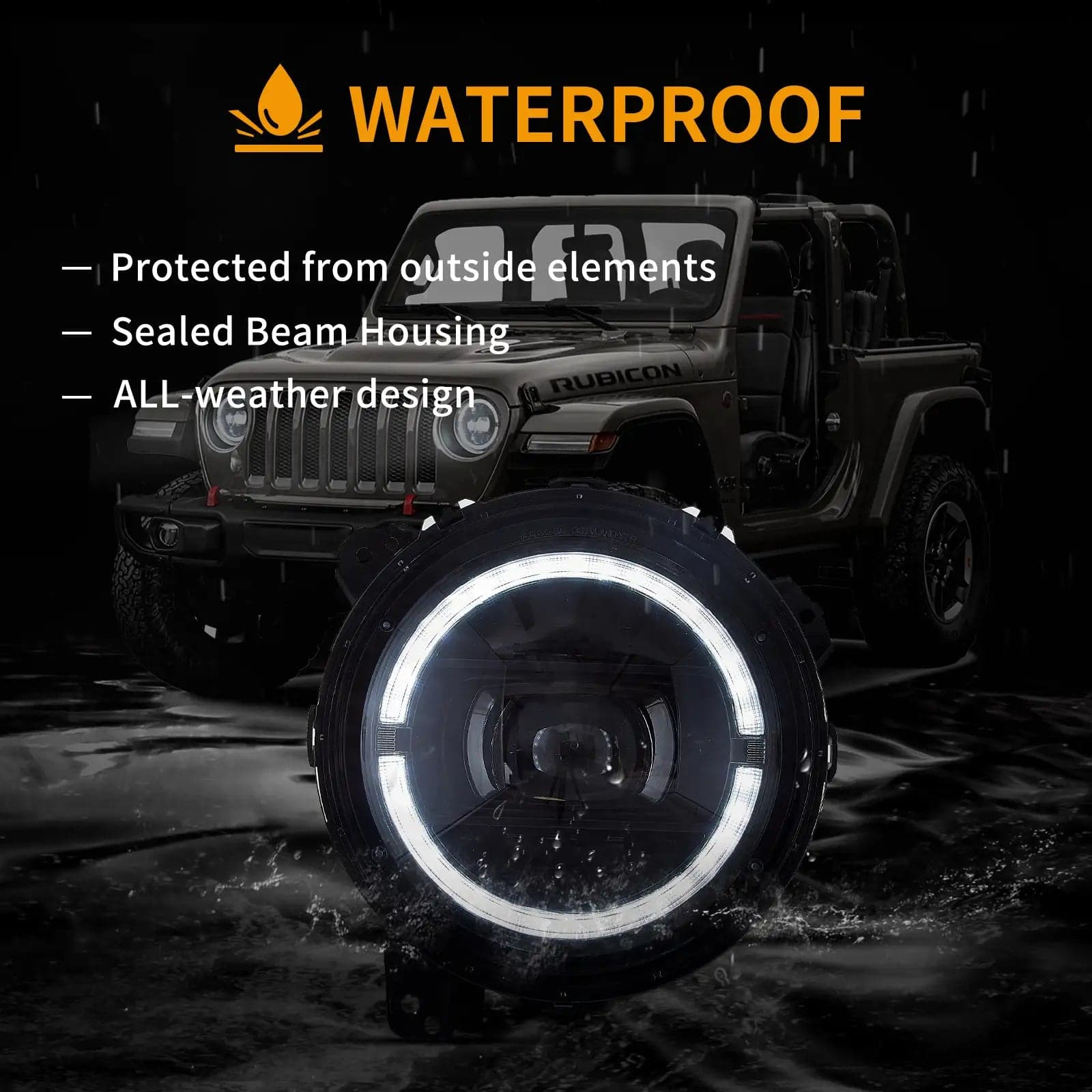 18-Up Jeep Wrangler JL JLU JT Rubicon faros delanteros LED completos con animación de inicio | VLAND