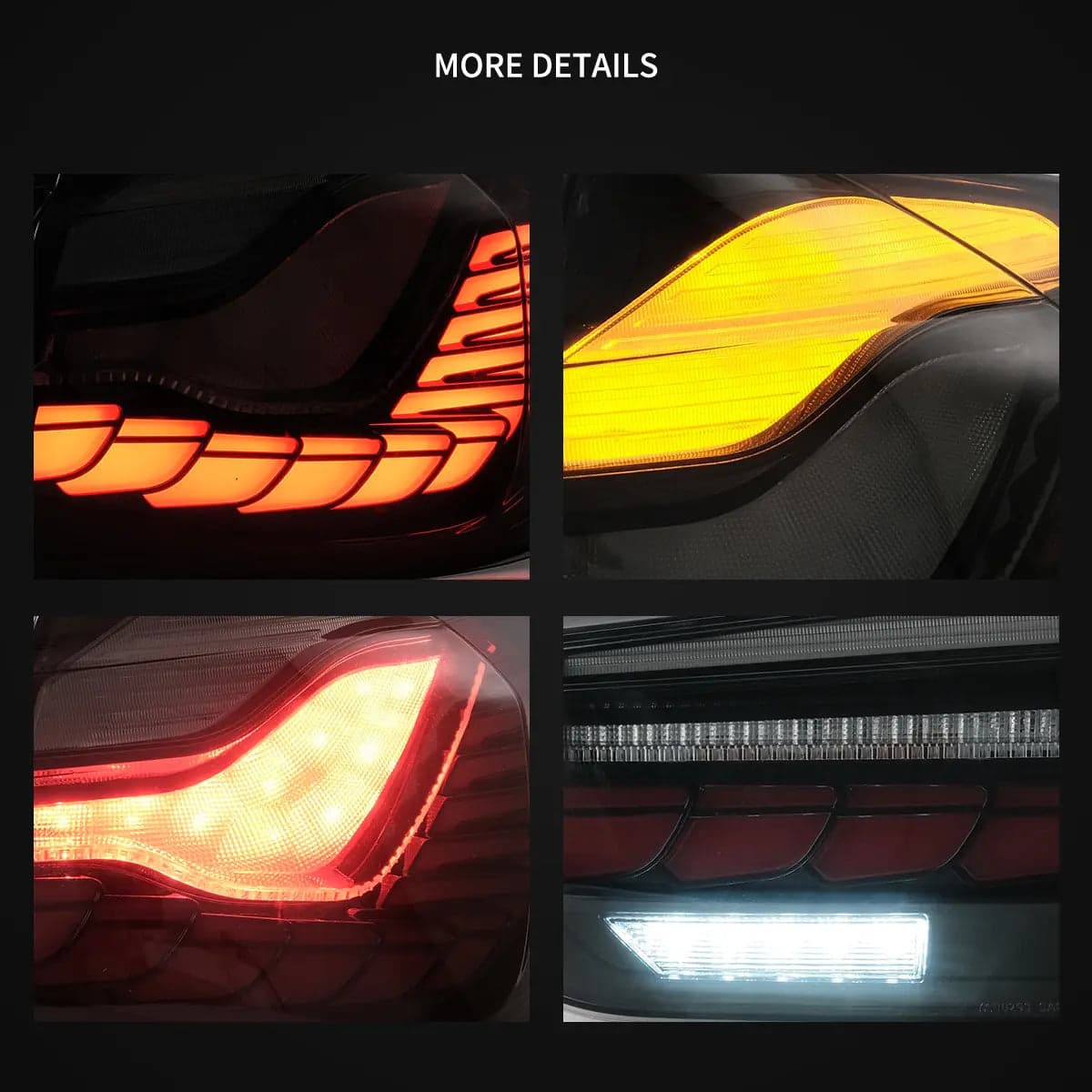 2012-2019 BMW 3 Series 6. generacja (F30 F80) tylne lampy OLED z dynamicznym oświetleniem powitalnym