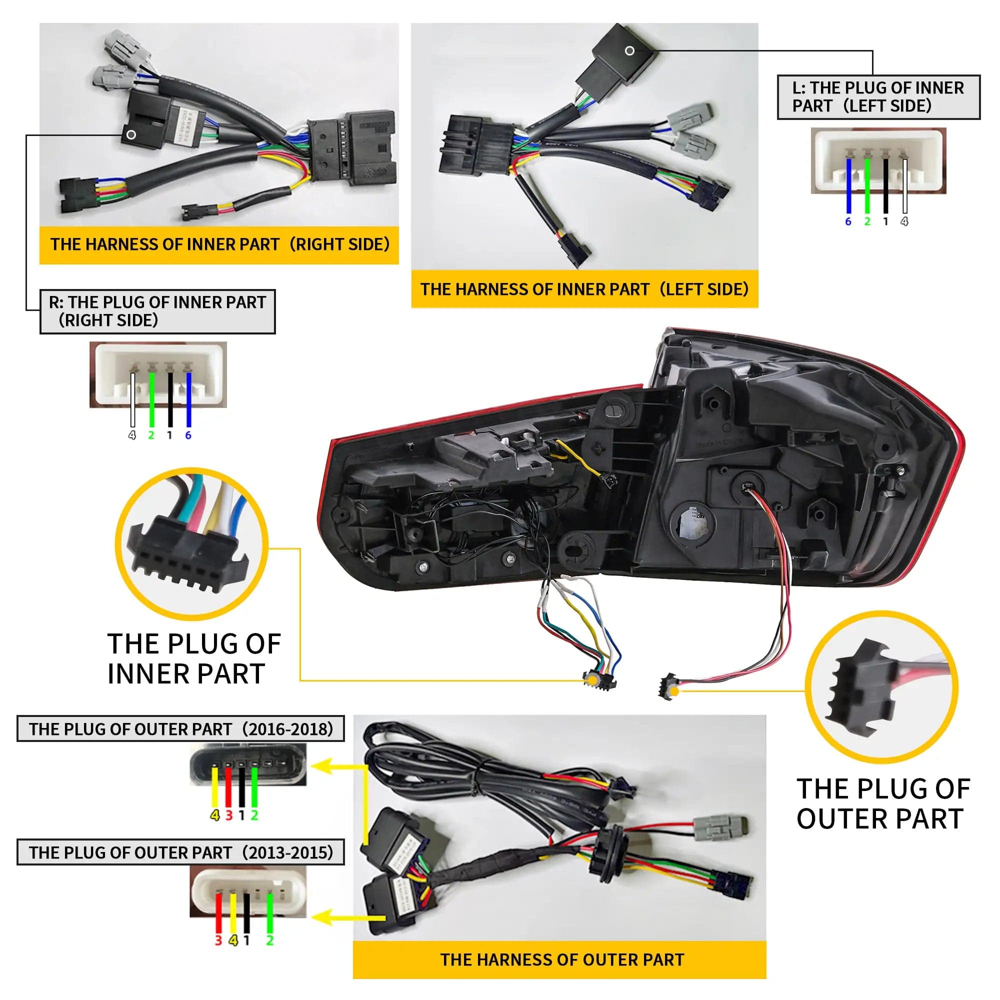 2012-2019 BMW 3 Series 6. generacja (F30 F80) tylne lampy OLED z dynamicznym oświetleniem powitalnym