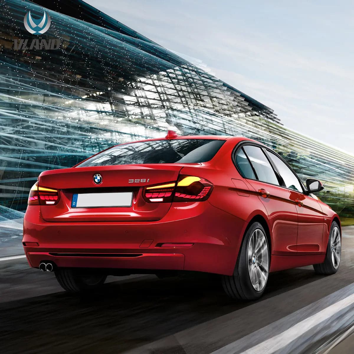 2012-2019 BMW 3 Series 6. generacja (F30 F80) tylne lampy OLED z dynamicznym oświetleniem powitalnym