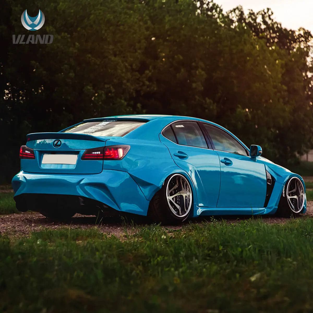 Fanali posteriori LED per Lexus 2006-2012 IS250 IS350 ISF lente rossa | VLAND view 11