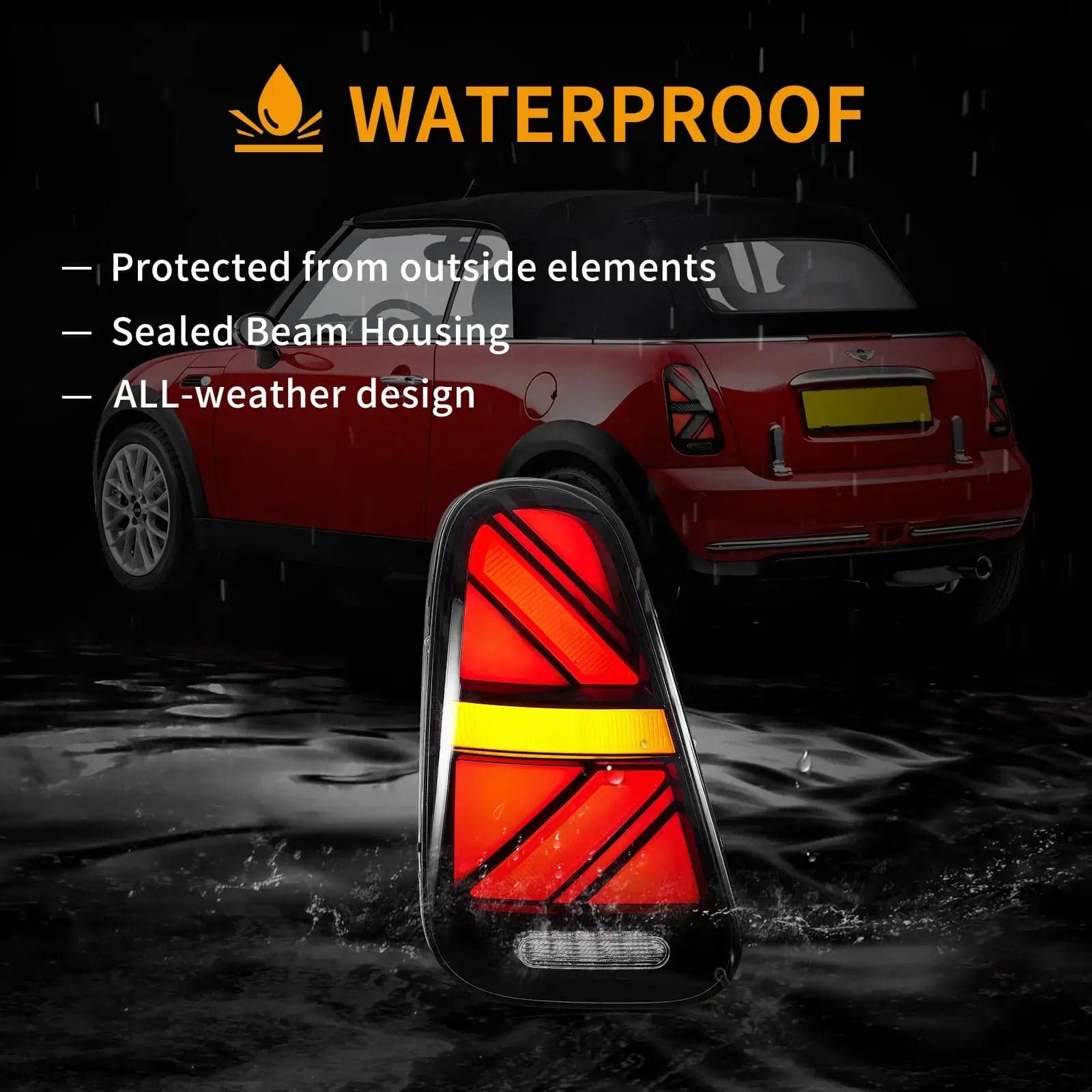 2001-2006 Mini Cooper R50 R52 R53 Union Jack LED-Rückleuchten sequenzieller Blinker | VLAND view 14