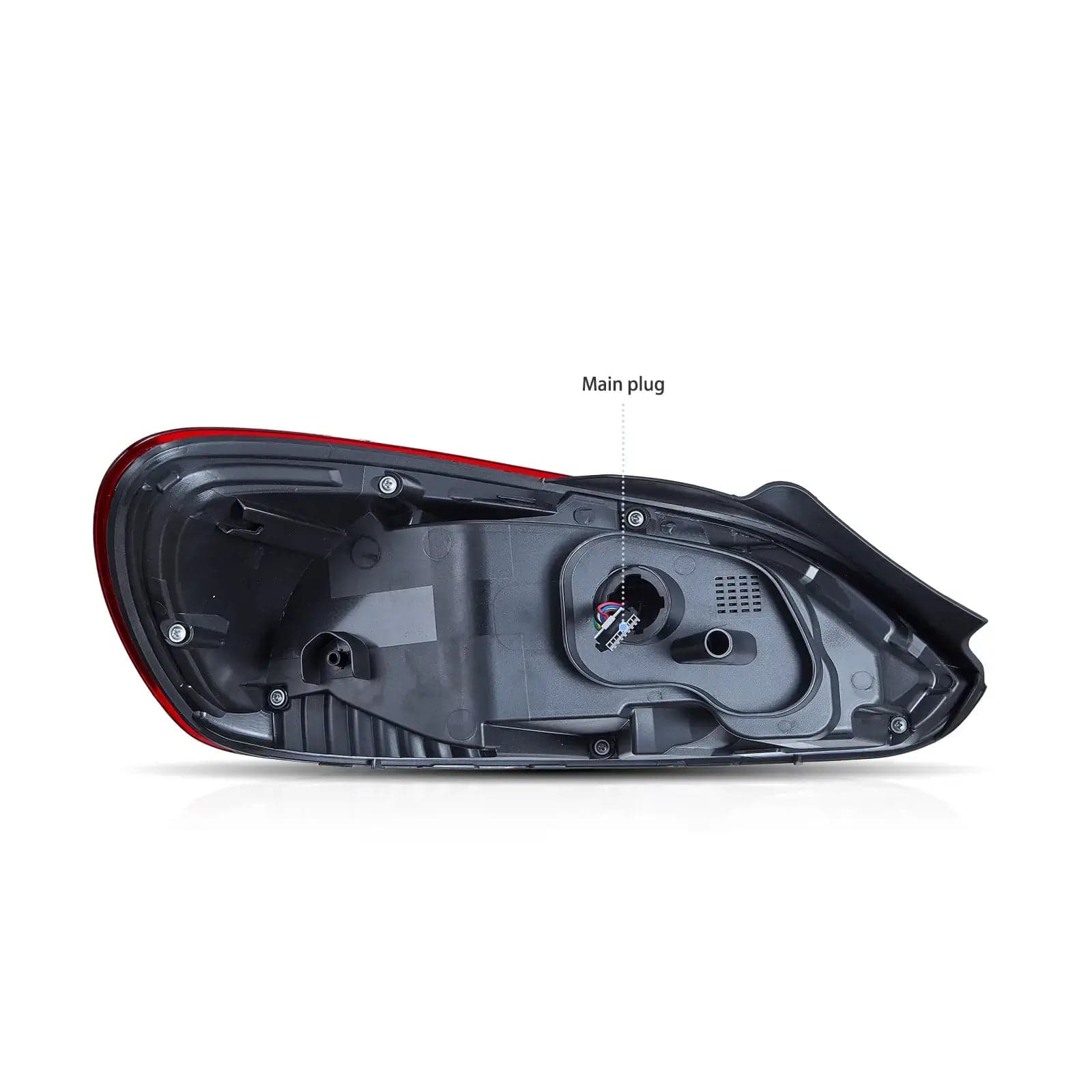 2009-2014 Volkswagen Scirocco LED-Rückleuchten mit orangener sequenzieller Blinkers | VLAND view 3