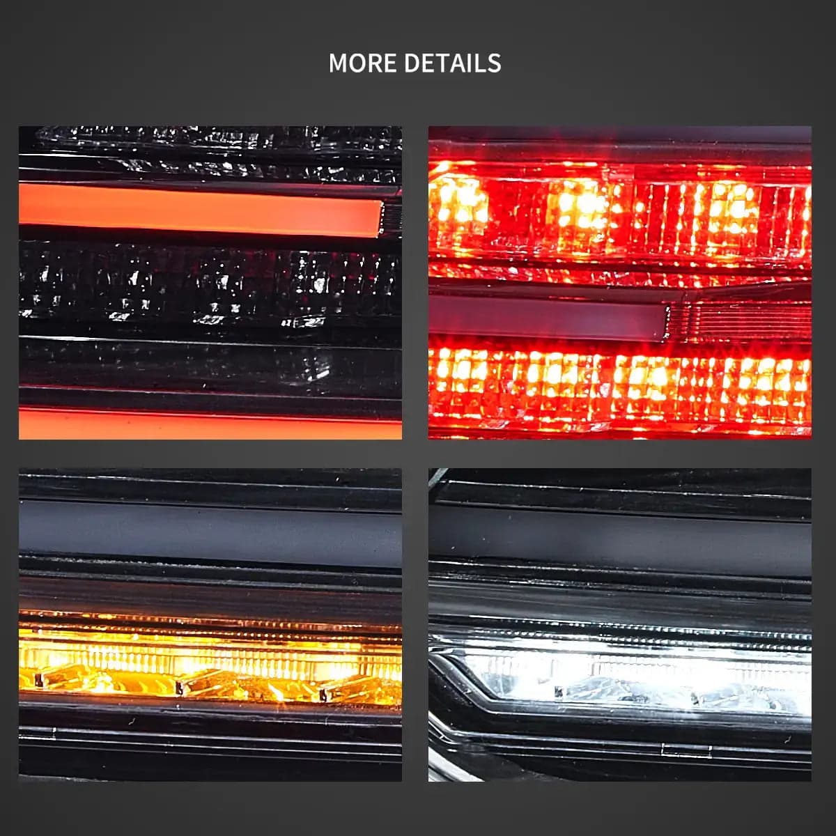 2009-2014 Volkswagen Scirocco LED-Rückleuchten mit orangener sequenzieller Blinkers | VLAND view 8