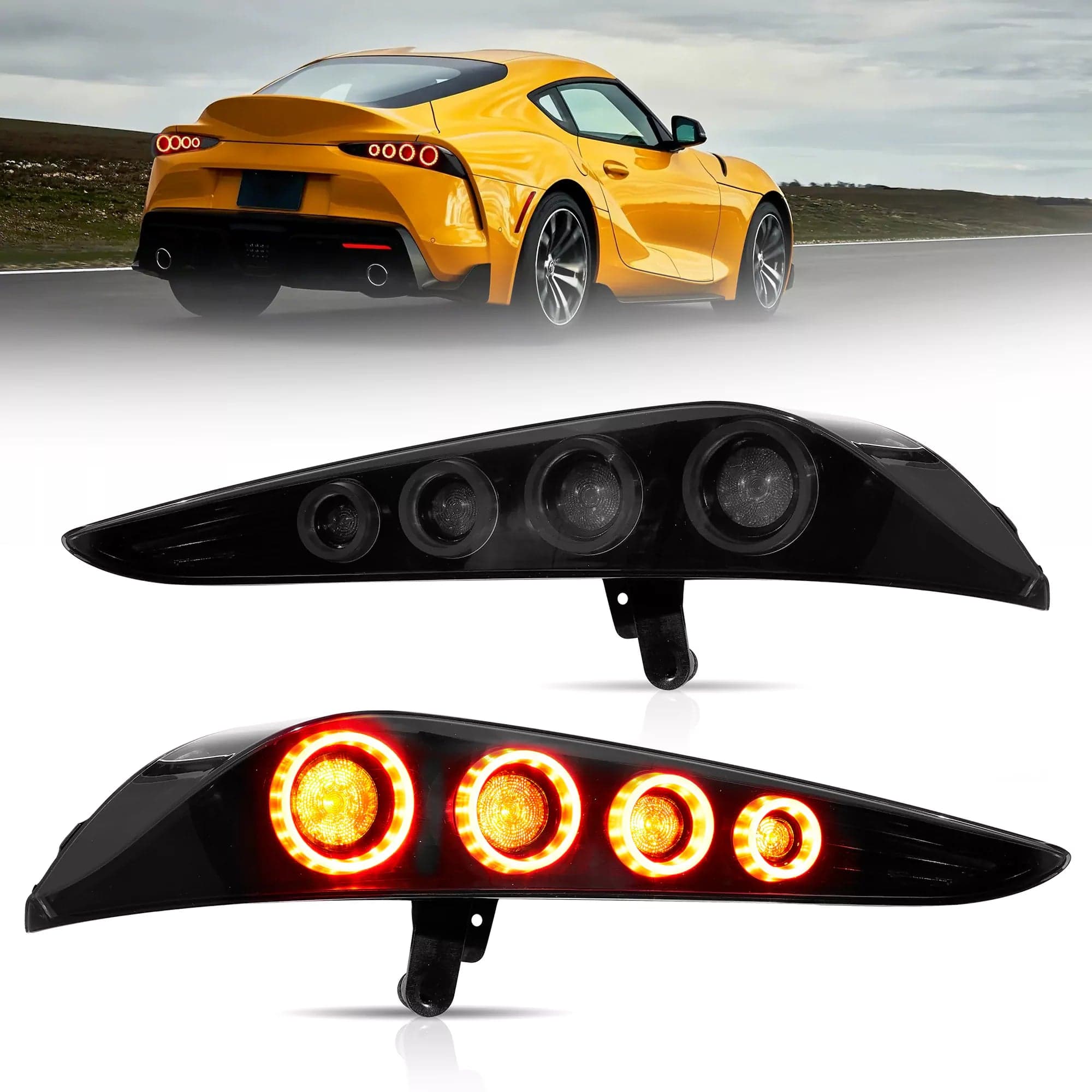 2019-2024 Toyota GR Supra A90/A91 LED-Rückleuchten w/dynamische Animation | VLAND view 5