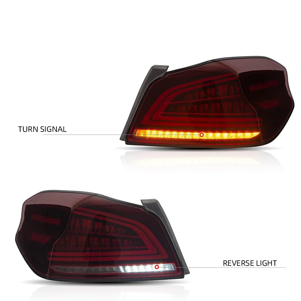 2015-2021 Subaru WRX & WRX STI 1th Gen(VA) LED Tail Lights With Sequential Turn Signal view 4