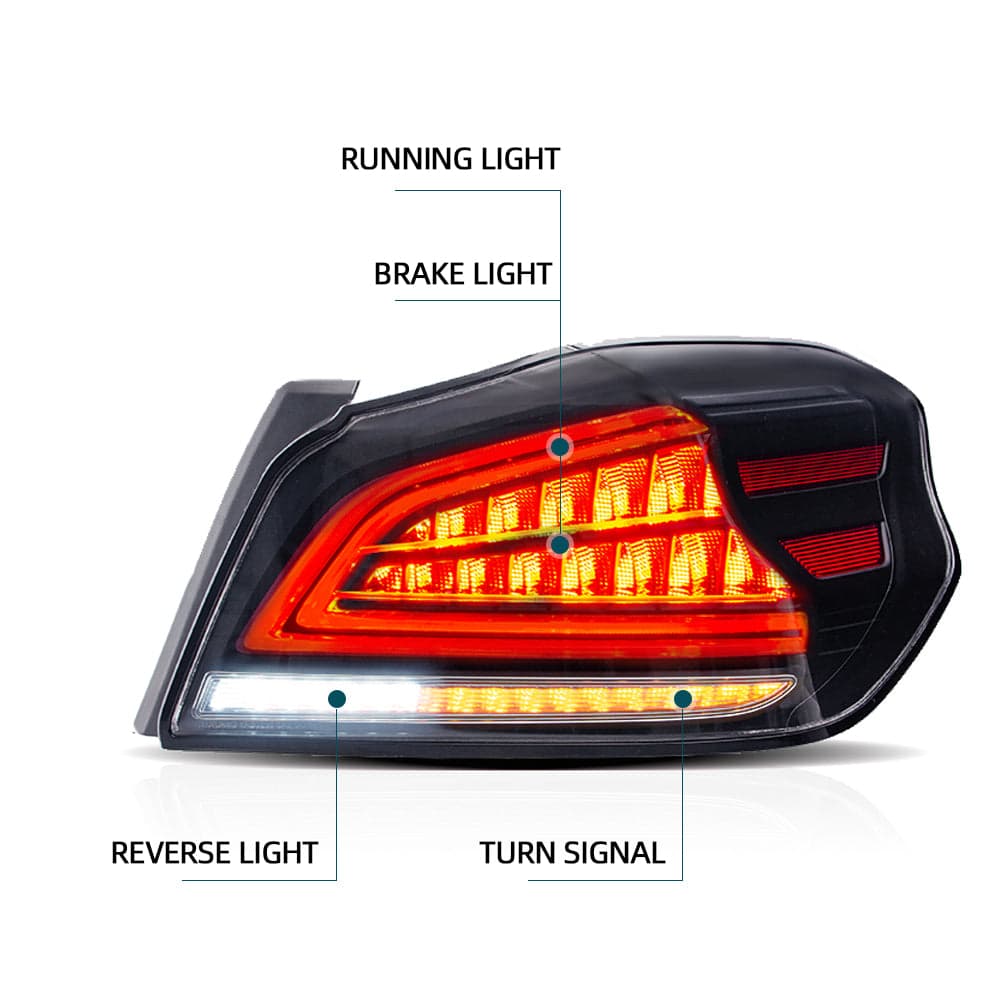 2015-2021 Subaru WRX & WRX STI 1th Gen(VA) LED Tail Lights With Sequential Turn Signal view 8