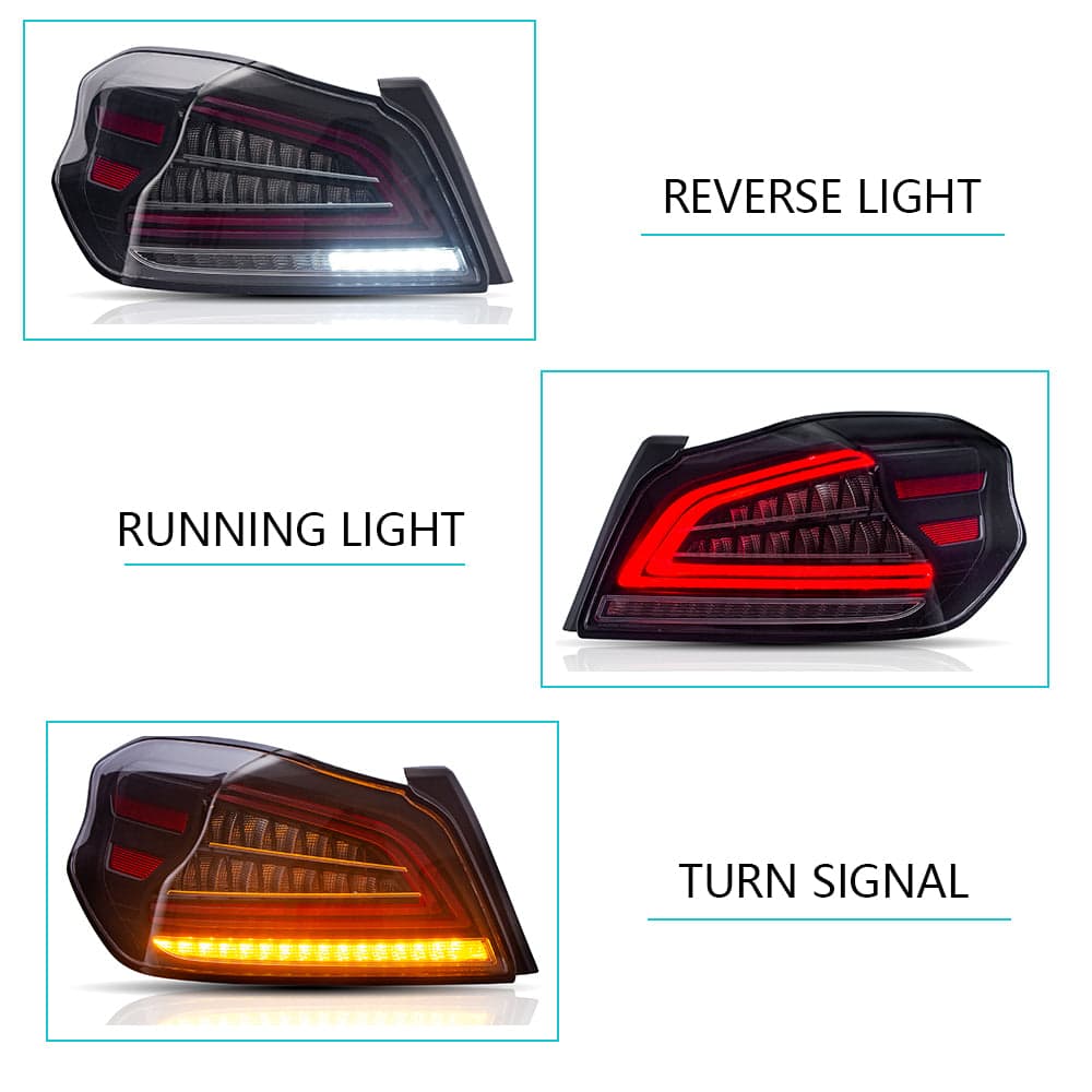 2015-2021 Subaru WRX & WRX STI 1th Gen(VA) LED Tail Lights With Sequential Turn Signal view 9