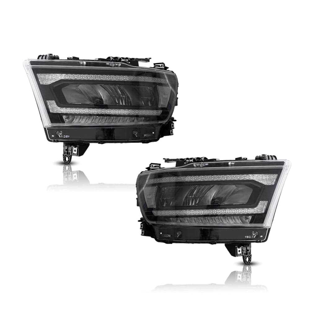 2019-2024 Dodge Ram 1500 5. Generation (DT) LED-Reflektorscheinwerfer chrom | VLAND view 6