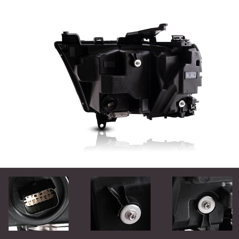 2019-2024 Dodge Ram 1500 5. Generation (DT) LED-Reflektorscheinwerfer chrom | VLAND view 7