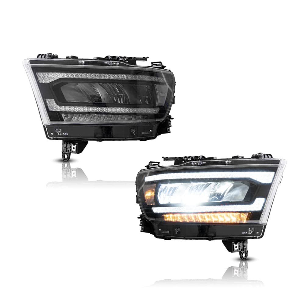 2019-2024 Dodge Ram 1500 5. Generation (DT) LED-Reflektorscheinwerfer chrom | VLAND view 9
