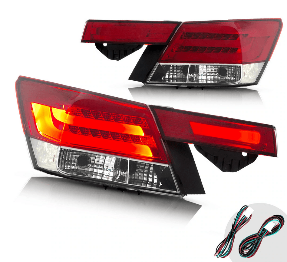 4 Stück LED-Rückleuchten für Honda Accord Inspire 8. Generation Sedan 2008-2012(Not für Coupe) | VLA
