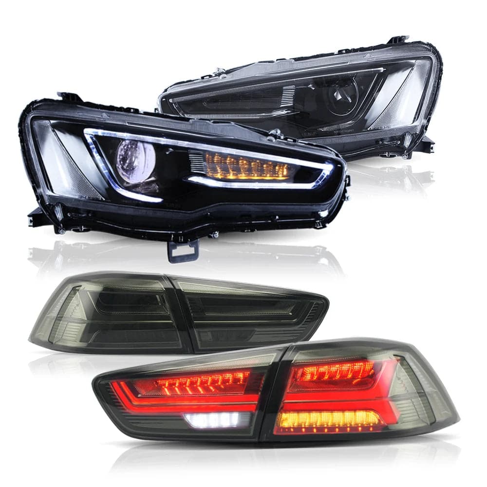 LED-Scheinwerfer und Taillights für Mitsubishi Lancer 2008-2017 | VLAND view 2