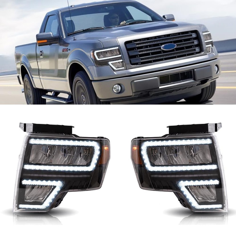 Ford F-150 Headlights Classic Look EU 2009-2014 | VLAND EU