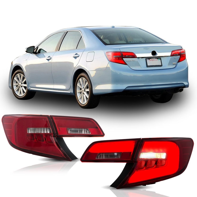 Toyota Camry Tail Lights EU LED Red 2012-2014 | VLAND EU