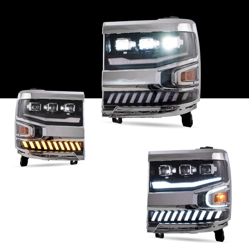 Chevrolet Silverado 1500 Faros delanteros LED 2016-2018 | VLAND EU