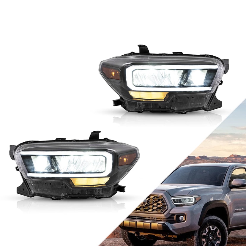 Toyota Tacoma Faros delanteros Projector 2016-2024 | VLAND EU