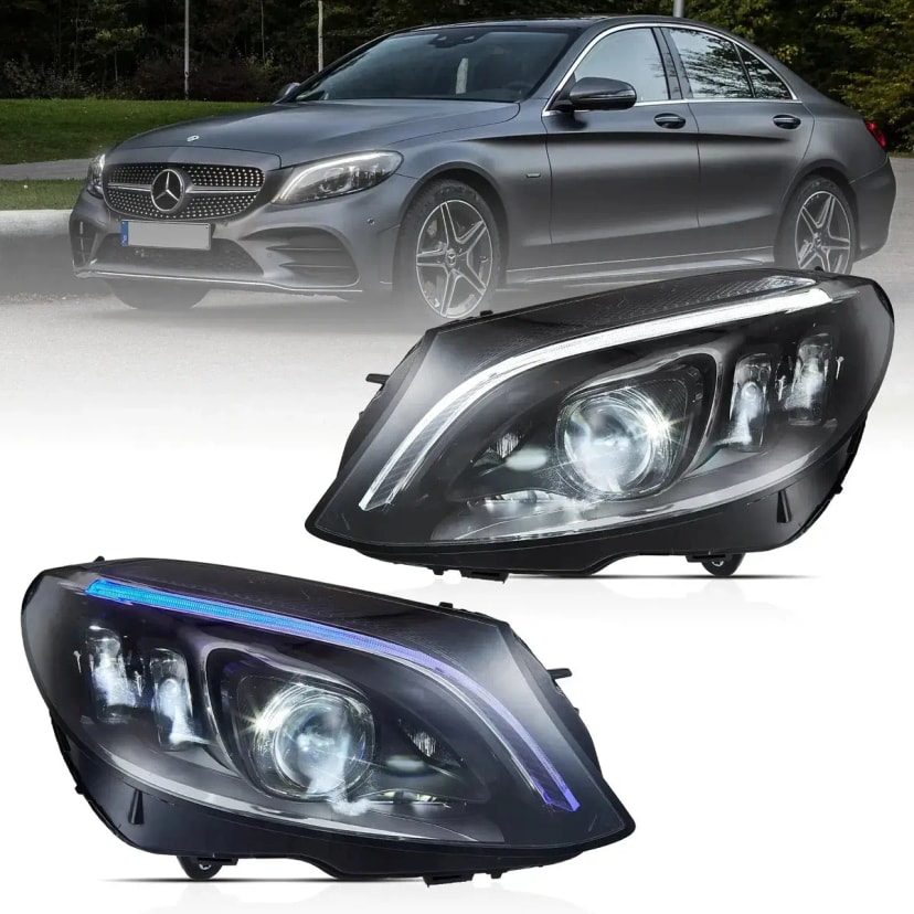 Mercedes-Benz C-Class Headlights EU LED Matrix 2015-2021 | VLAND EU