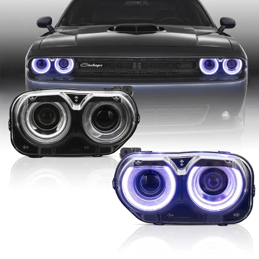 Dodge Challenger Scheinwerfer RGB 2015-2024 | VLAND EU