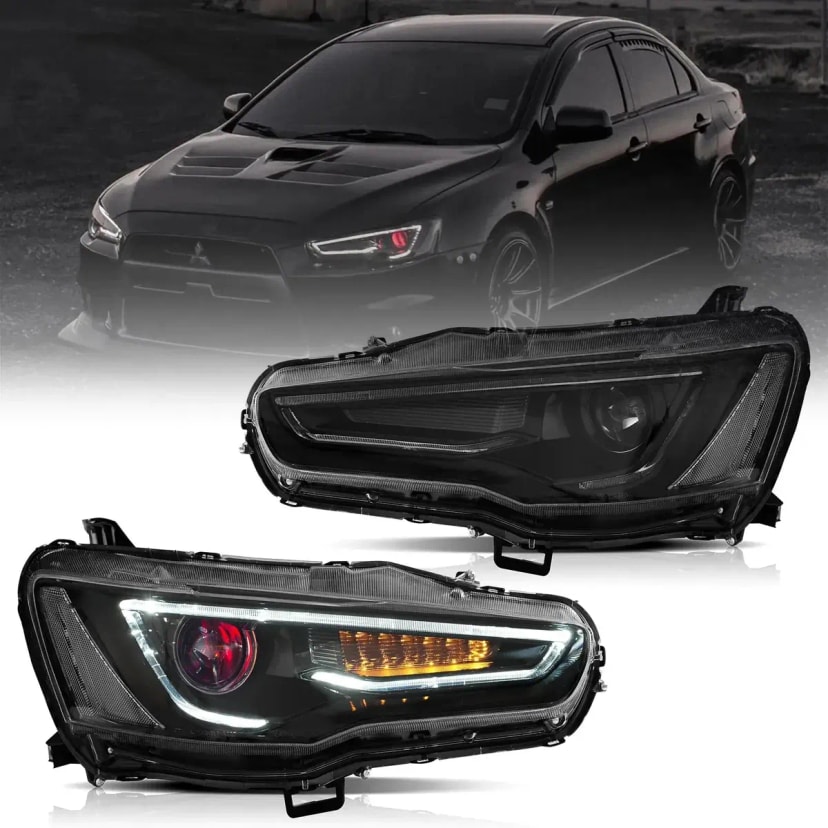 Mitsubishi Lancer X Faros delanteros ES 2008-2017 | VLAND EU