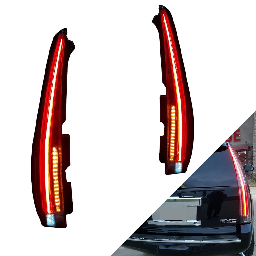 GMC Yukon & Chevrolet Tahoe/Suburban Tail lights LED 2007-2014 | VLAND EU