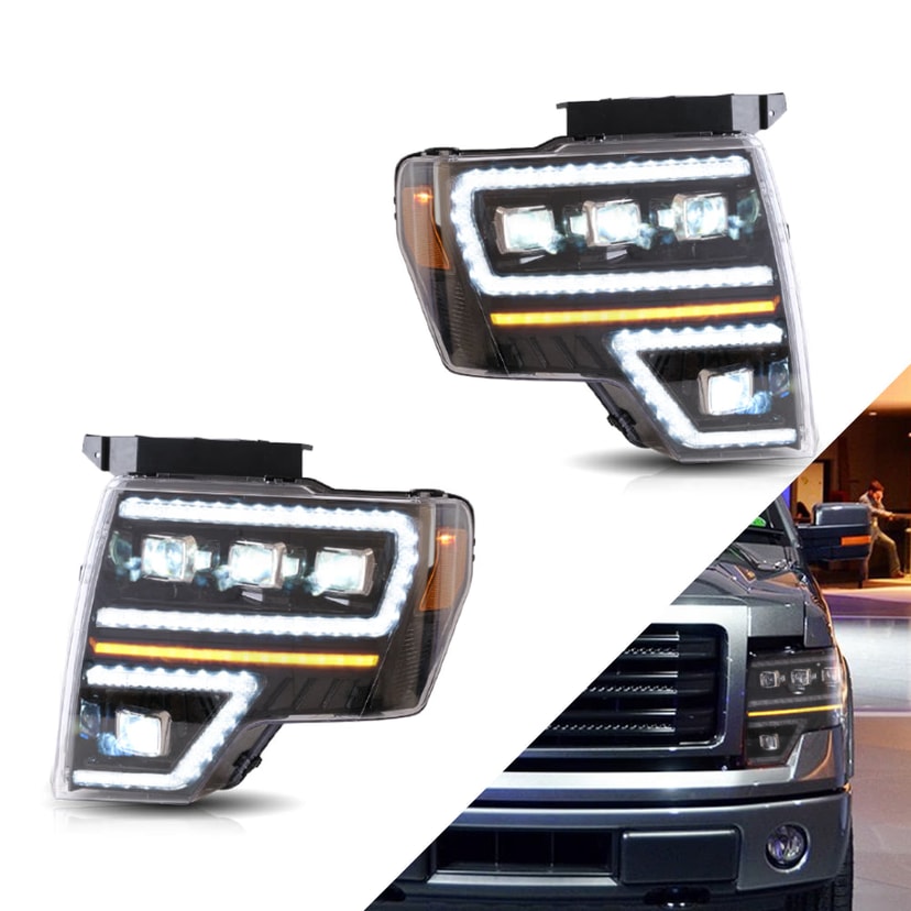 Ford F-150 LED DRL Headlights EU 2009-2014 | VLAND EU