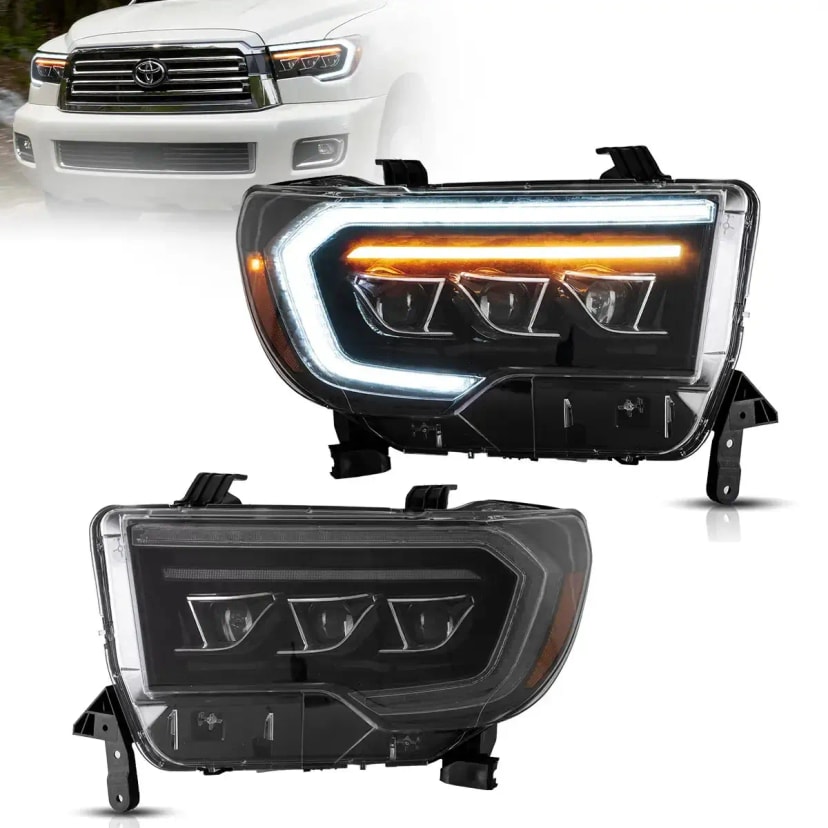 Toyota Tundra Sequoia Headlights EU Matrix 2007-2021 | VLAND EU
