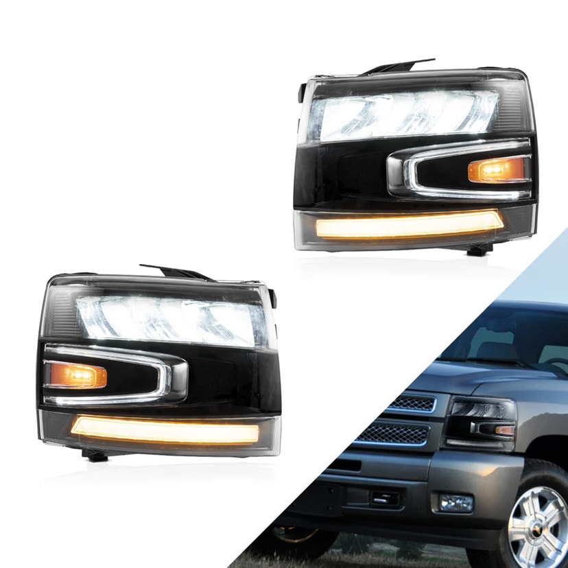 Chevrolet Silverado Phares LED 2007-2014 | VLAND EU