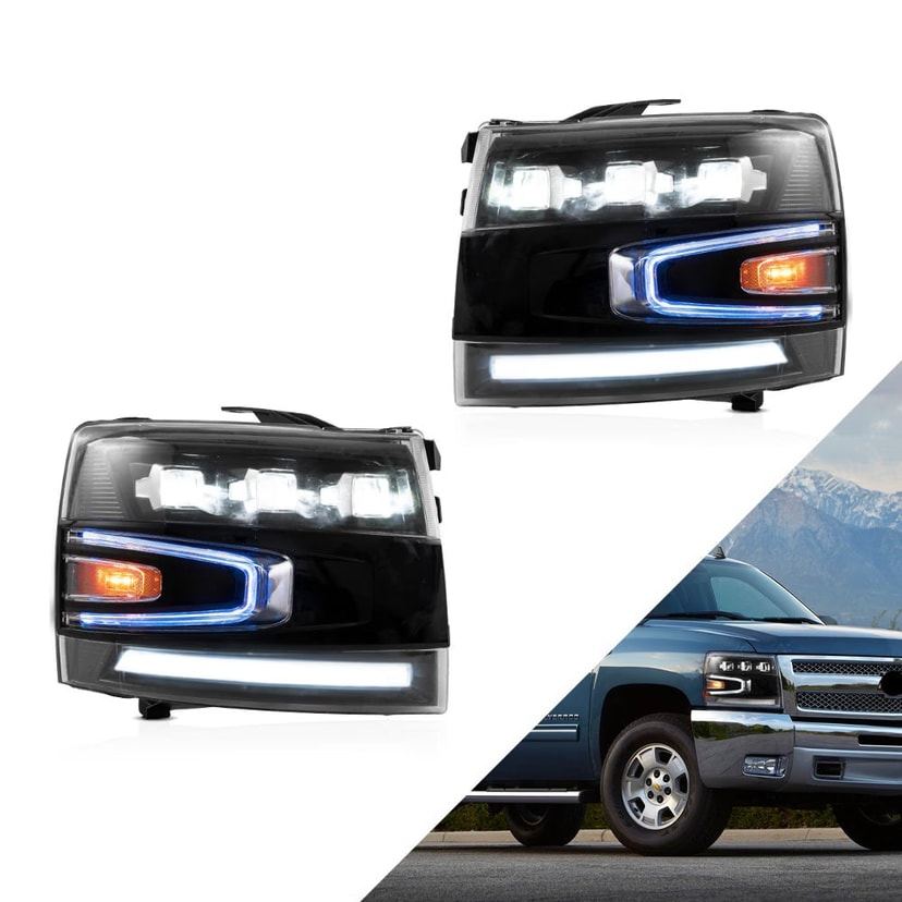 Chevrolet Silverado Phares LED 2007-2014 | VLAND EU