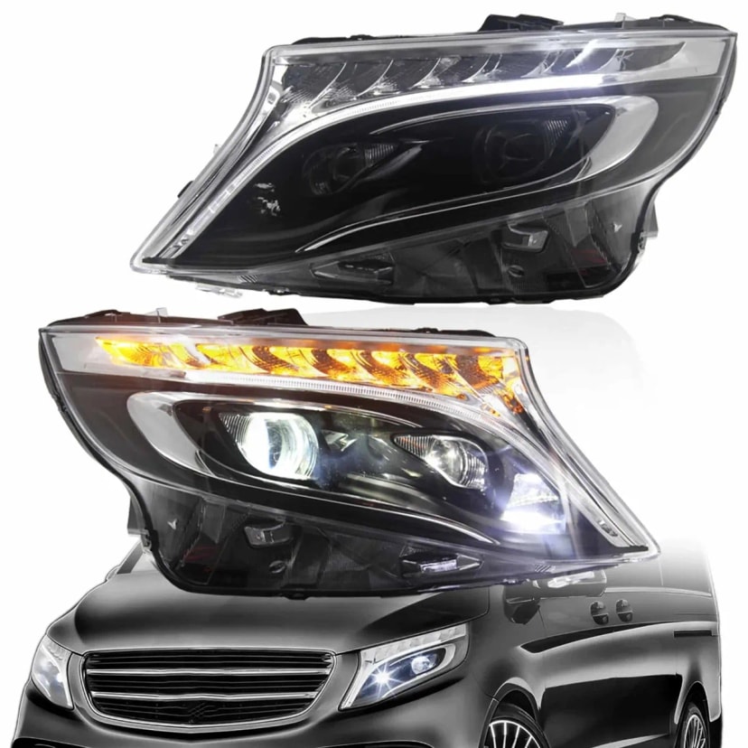 Mercedes-Benz Metris Vito Fari anteriori LED Classic Look 2014-2023 | VLAND EU