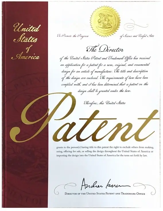 United States design patent registration