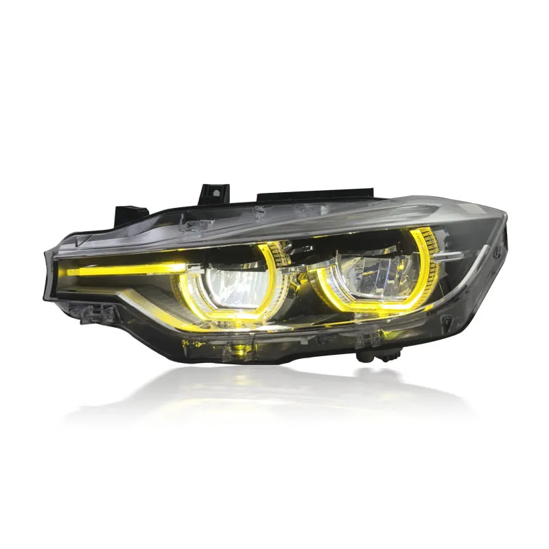 BMW Serie 3 (F30/F31) Faros LED — DRL amarillas — Estilo GTS/CSL — 2012–2019