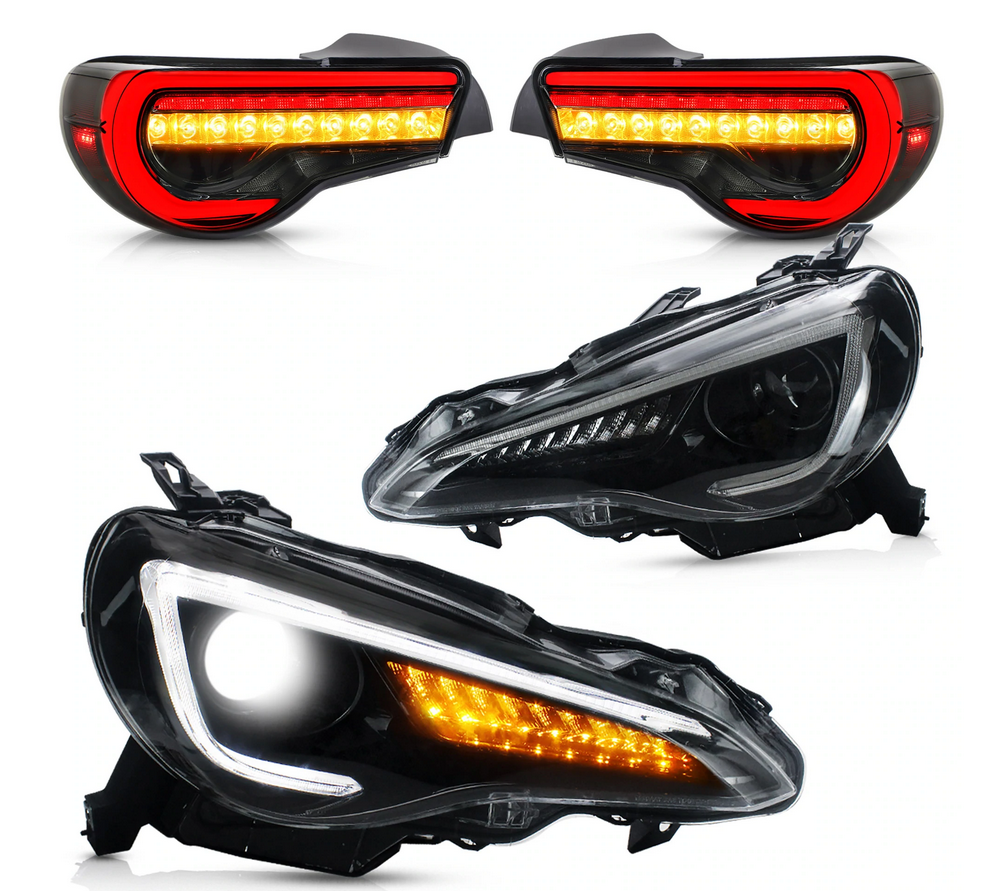 2012-2021 frs/brz/86 Headlights & Tail Lights - Smoked (LHD)