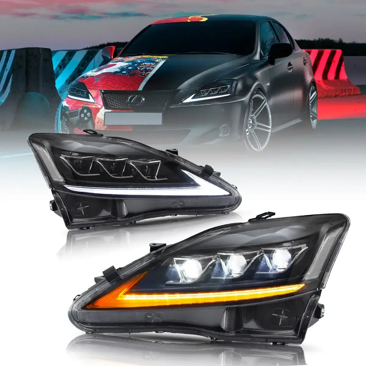 Lexus IS XE20 Headlights EU LED 2006-2012 | VLAND EU