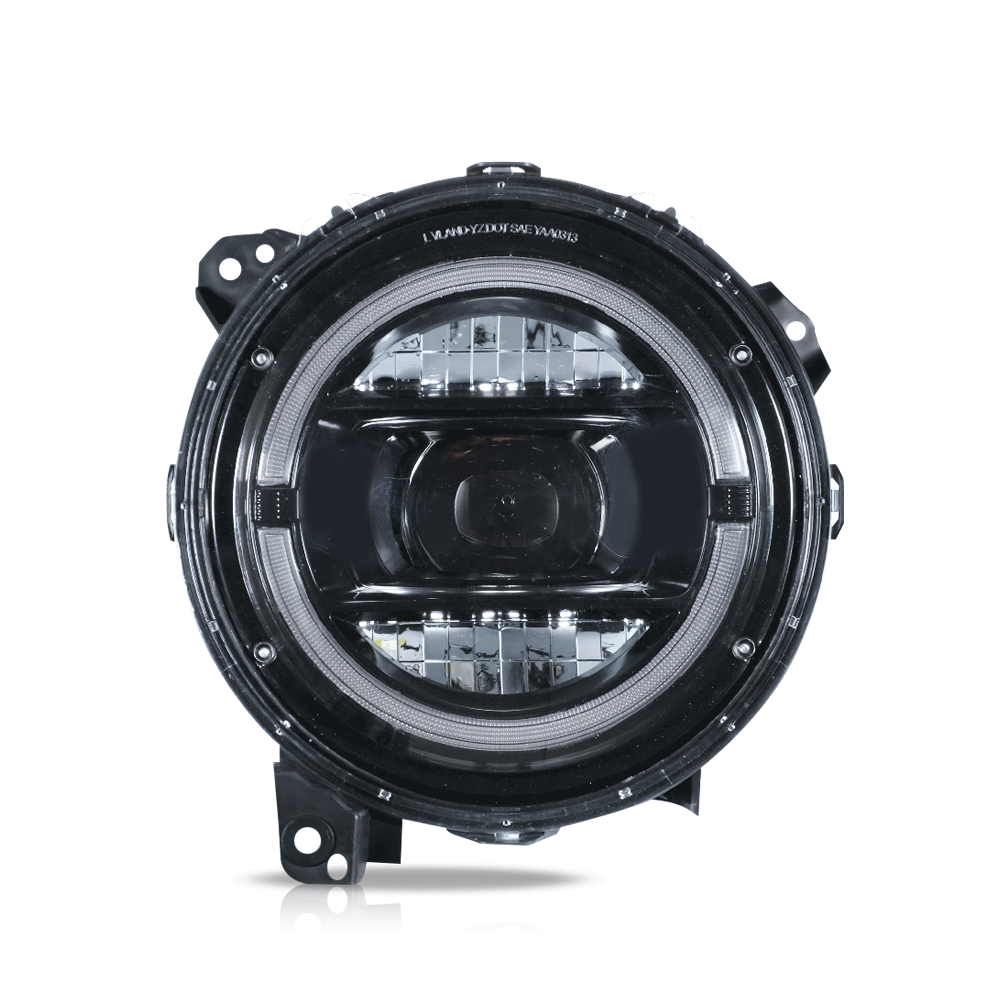 18-Up Jeep Wrangler JL JLU JT Rubicon faros delanteros LED completos con animación de inicio | VLAND