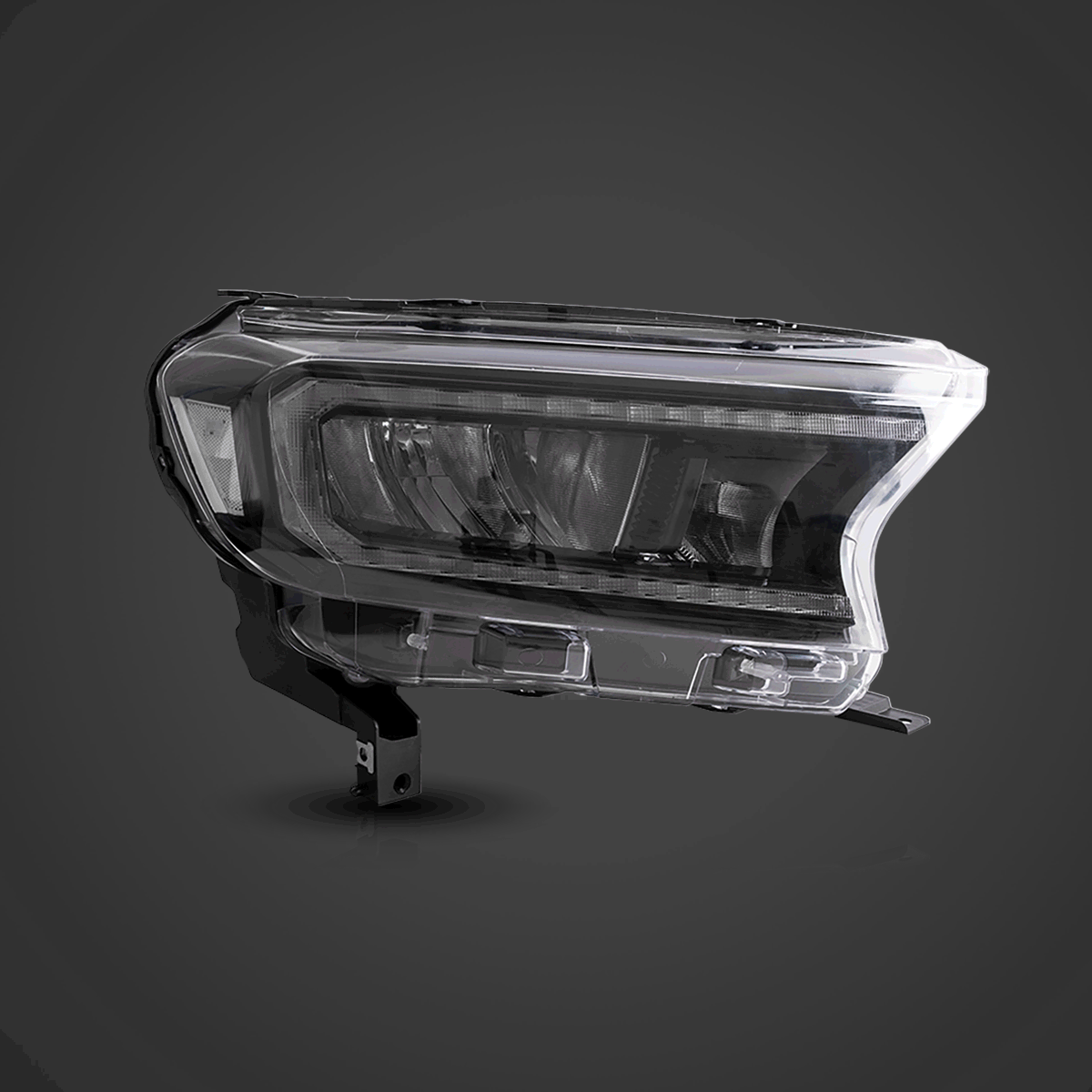 2015-2021 Ford Ranger [International Types] faros delanteros LED de reflector cromado | VLAND view 2